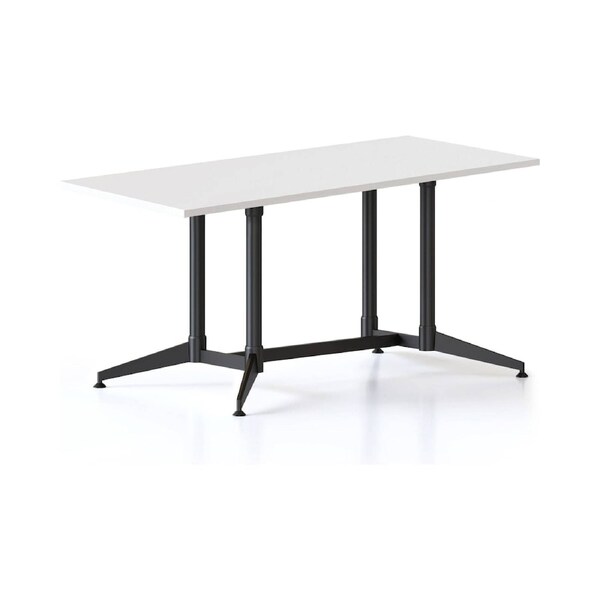 Typhoon Meeting & Boardroom Tables - Stylish Office Tables with Floating Top Design and Metal Base White