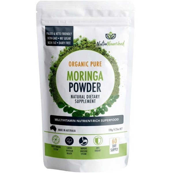 Organic Moringa Leaf Powder 60g / 1 Month Supply