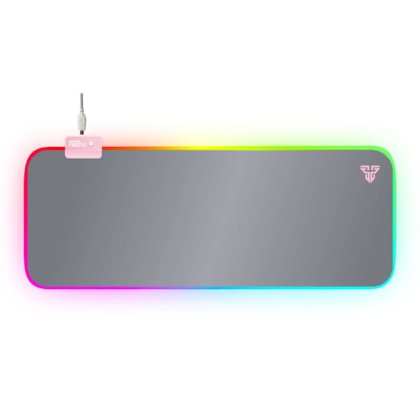 Fantech PC RGB Mousemat Extend Size 800 x 300 x 4mm Non-Slip Rubber Compter Desk Pad (MPR800S) Pink
