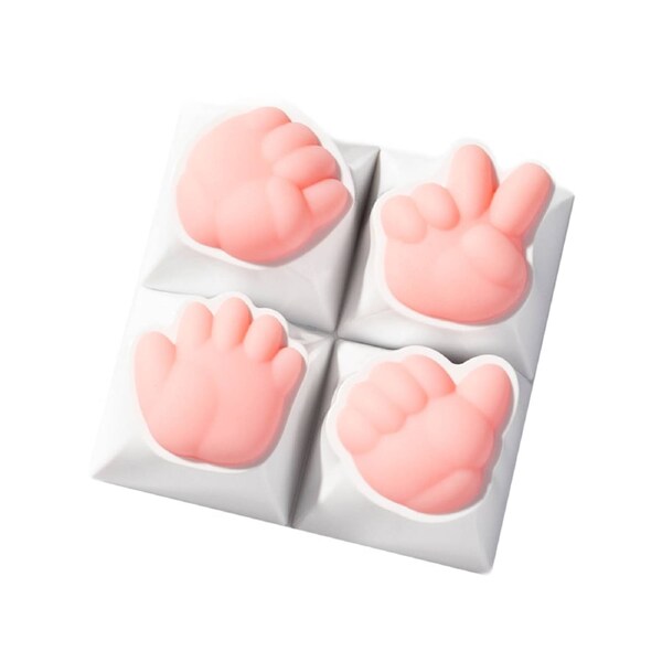 Finger Guessing Game Artisan Keycap 1u