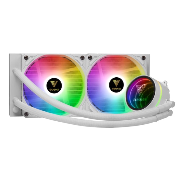 Gamdias CHIONE M3-240W ARGB 240mm Liquid CPU Cooler White White