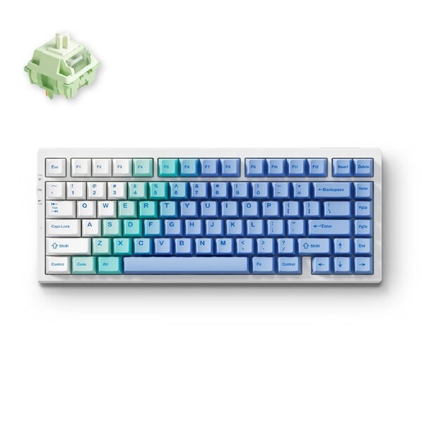 MCHOSE G75 Pro Gasket Mount 75% Layout Hot-Swap Wireless Mechanical Keyboard White