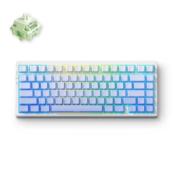 MCHOSE G75 Pro Gasket Mount 75% Layout Hot-Swap Wireless Mechanical Keyboard Glacier Gradient