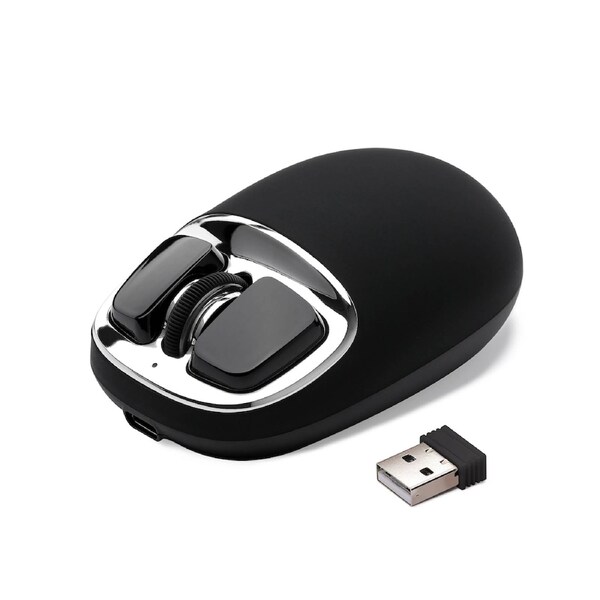 YUNZII C1 Silicone Tri-Mode Wireless Custom Mouse Black