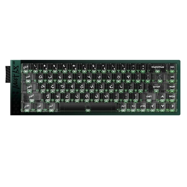 Mikit Meet68 Ultra Hall Effect 8K RGB Wired Gaming Keyboard Doppler Green