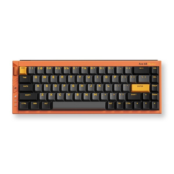 MCHOSE Ace 68 Turbo 16K Full-aluminum Esports Wired Hall Effect Keyboard Galaxy Orange