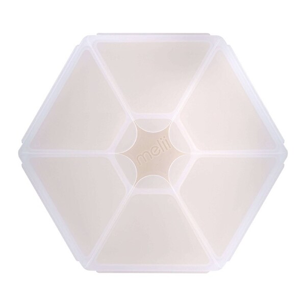 Melii Luxe Hexagon Snackle Box - Ivory Ivory
