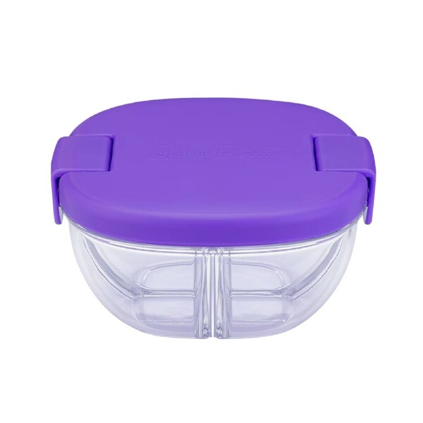 Yumbox 3 Compartment Snack Bowl - Haze Purple Haze Purple