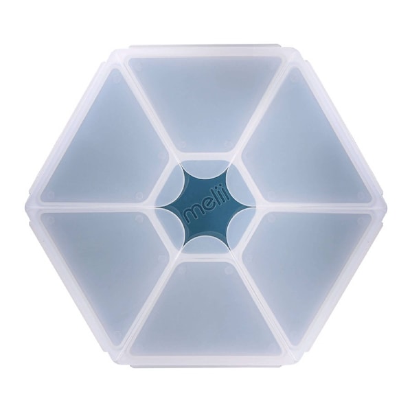Melii Luxe Hexagon Snackle Box - Blue Blue