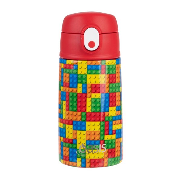 Oasis Stainless Steel Double Wall Insulated Kid's Drink Bottle 400ML - Bricks Bricks