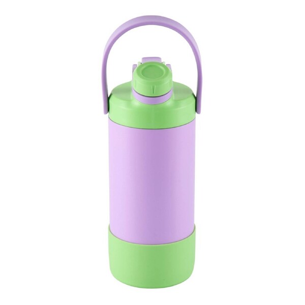 Avanti Yum Yum 2 Way Drinking Insulated Bottle 400ml - Purple/Green Purple/Green