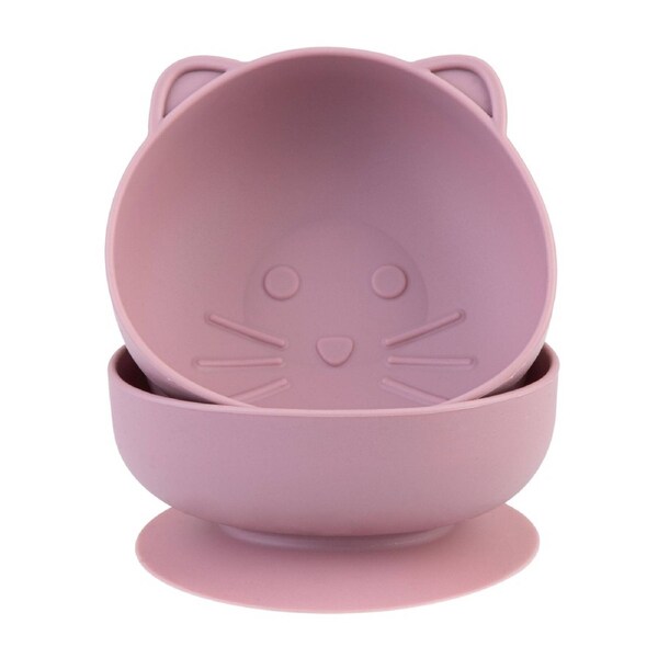 Melii Luxe Silicone Suction Bowls 2 Pack Cat