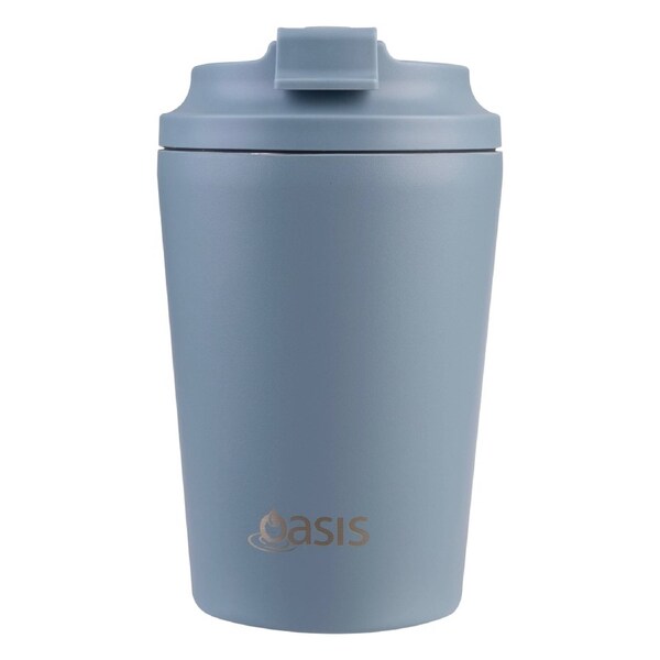 Oasis Ceramic Lined Coffee Cup - 360ml Hazy Blue