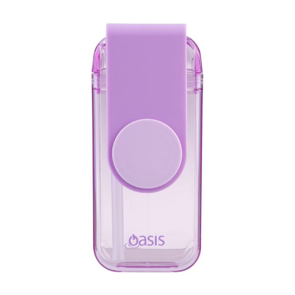 Oasis Kid's Tritan Juice Box With Straw 300ml Lavender
