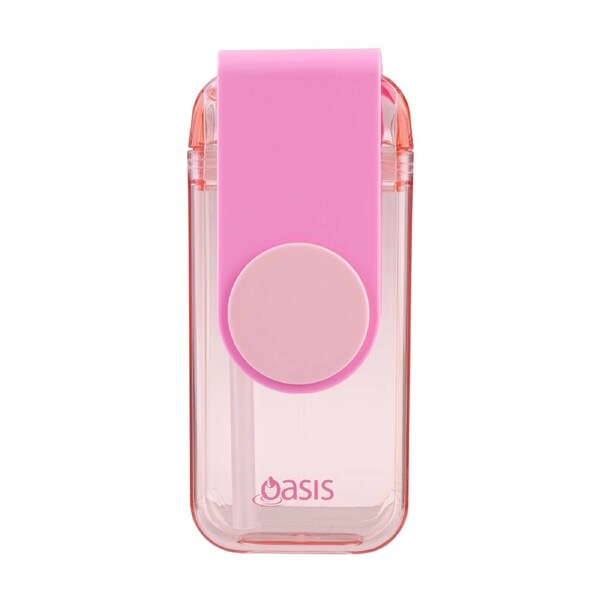 Oasis Kid's Tritan Juice Box With Straw 300ml Pink