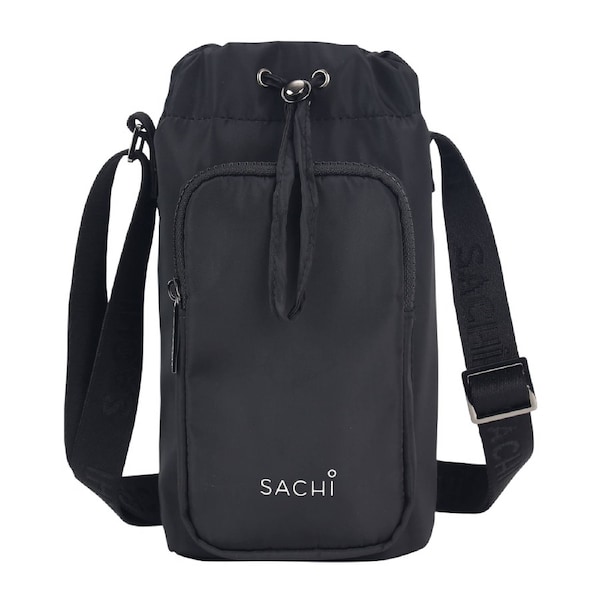 Sachi Crossbody Lite Insulated Bottle Bag Black