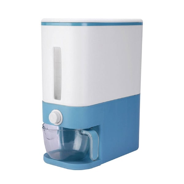 Rice Storage Container with Airtight Lid Ideal for Kitchen Organization Blue