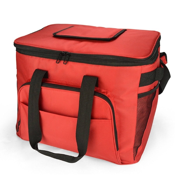Insulated Cooler Bag 36L Thermal Picnic Outdoor Camping Bag Red
