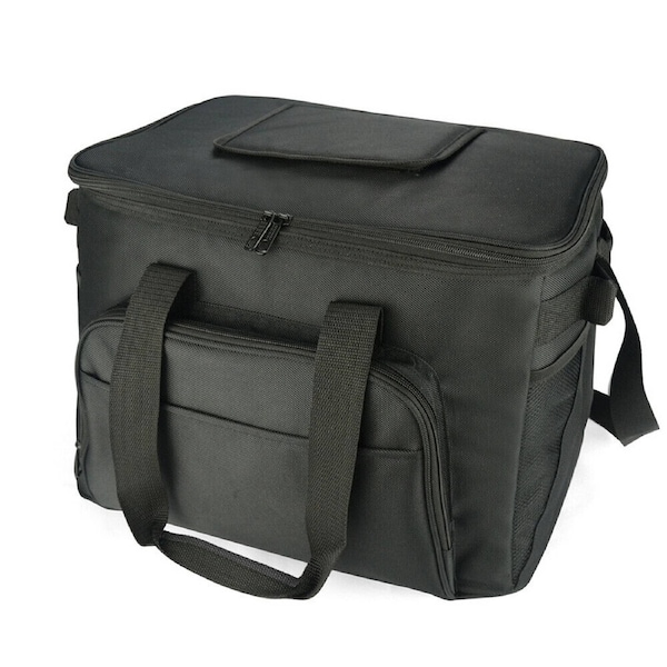 Insulated Cooler Bag 36L Thermal Picnic Outdoor Camping Bag Black