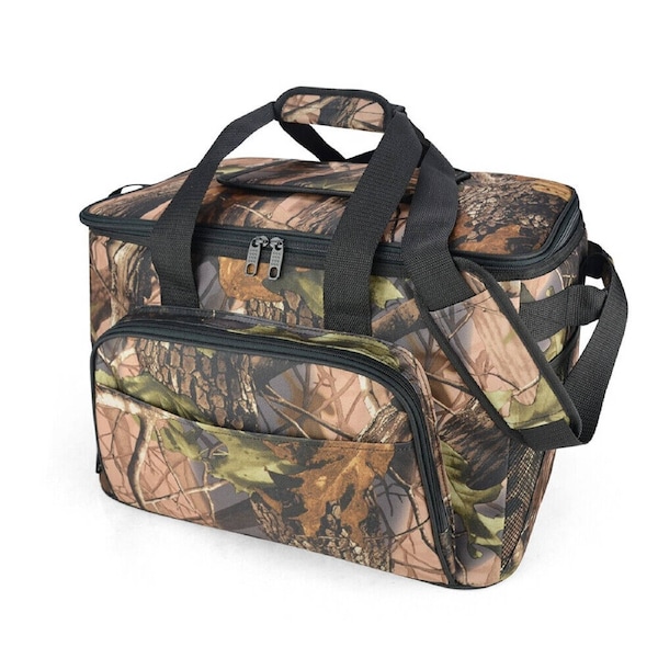 Insulated Cooler Bag 36L Thermal Picnic Outdoor Camping Bag Camo