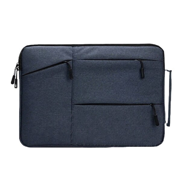Grey Blue Protective Laptop Sleeve Waterproof Case for MacBook Lenovo Dell HP For 15.6in to 16in