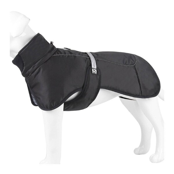 Black Waterproof Dog Jacket for Winter Warm and Windproof 2XL