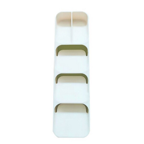 Kitchen Drawer Cutlery Organiser Tray Divider for Utensils White