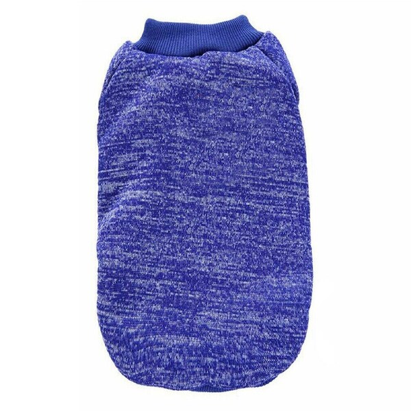 Dark Blue Winter Pet Dog Sweater Warm Knitwear Jumper for Puppy and Cat Chest: 50cm Back Length: 40cm