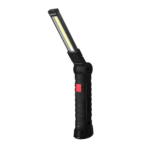Magnetic COB LED Flashlight Rechargeable Hand Torch Work Light Big