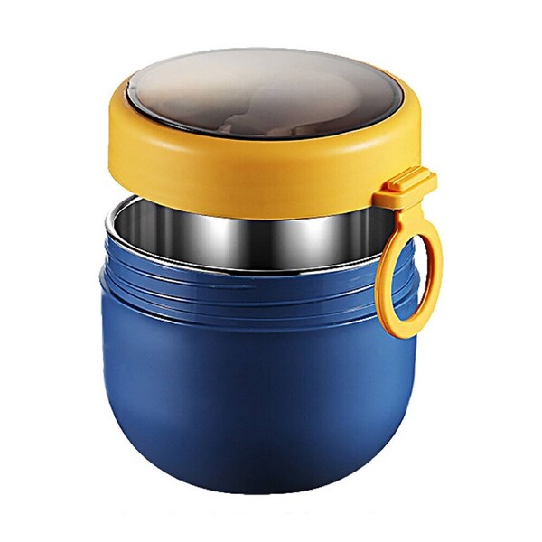 Stainless Steel Insulated Food Jar Thermos Lunch Box Food Flask Blue