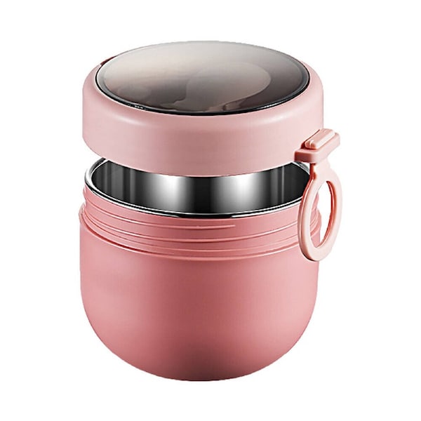 Stainless Steel Insulated Food Jar Thermos Lunch Box Food Flask Pink