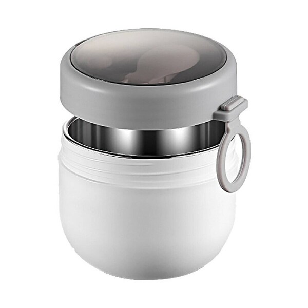Stainless Steel Insulated Food Jar Thermos Lunch Box Food Flask White