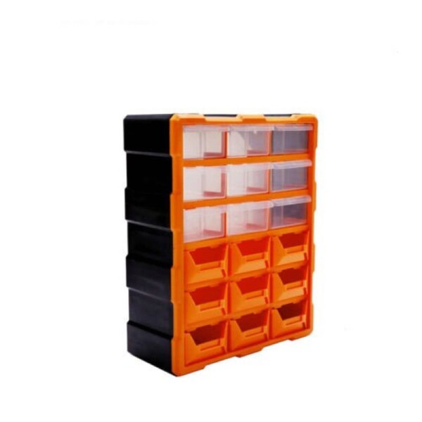 Tool Storage Organizer Parts Drawers Cabinet Box Chest with Dividers 18 Drawer Storage