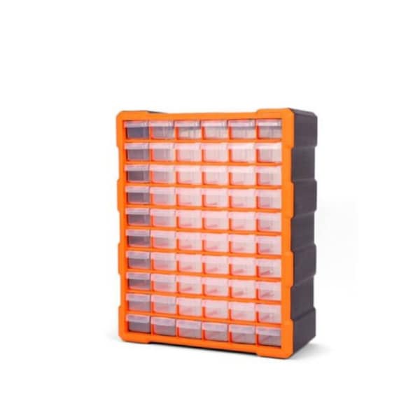 Tool Storage Organizer Parts Drawers Cabinet Box Chest with Dividers 60 Drawer Storage
