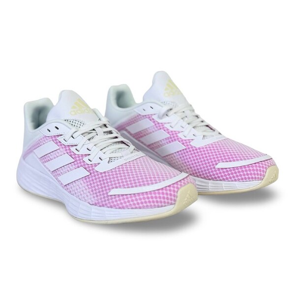 Adidas Women's Duramo SL Running Shoes - Cloud White / Screaming Pink US 9