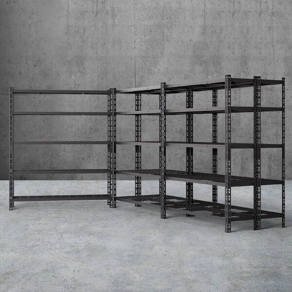 Giantz 1.8MX1.2M Garage Shelving Warehouse Rack 5 set