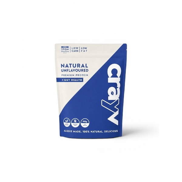 CRAYV Health + Performance Natural Unflavoured Protein Powder - 25 Serves 900g