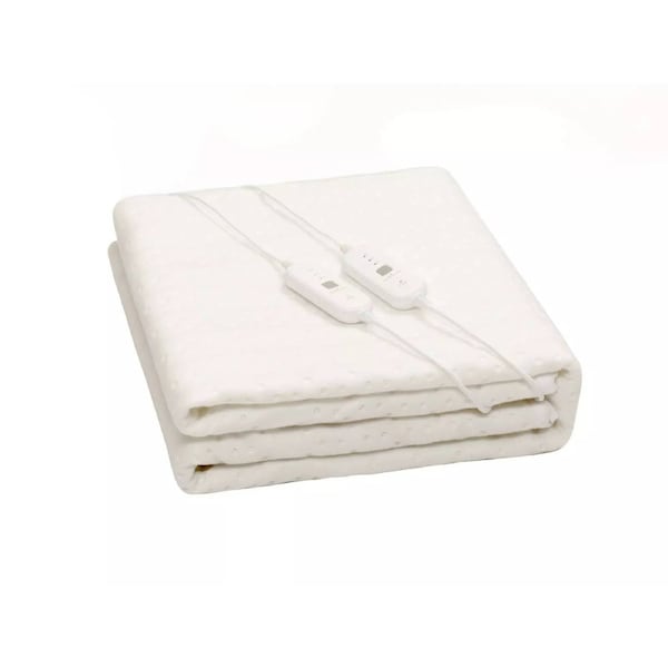 Grozy Electric Under Blanket Heated Soft Warm Fast Pad Rug Winter Cover Fully Fitted Double (137x193cm)