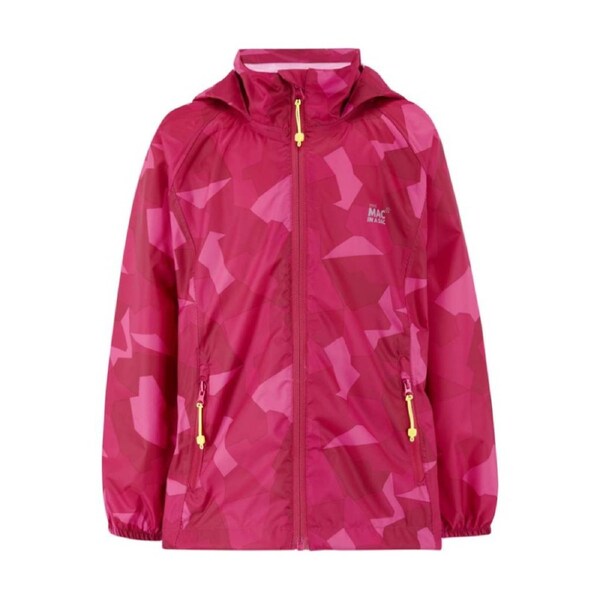 Mac In A Sac Kids Mini Edition 2 Packable Jacket Waterproof Pink Camo 5-7YR