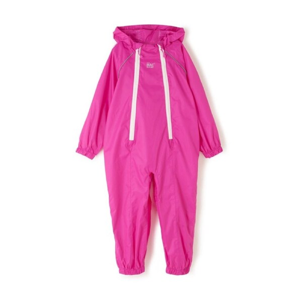 Mac In A Sac Kids Puddlesuit Packable Highly Waterproof Pink 2-3YR