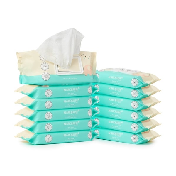 Marquise Baby Eco Water Wipes 99.7 Percent Pure 12 Packs