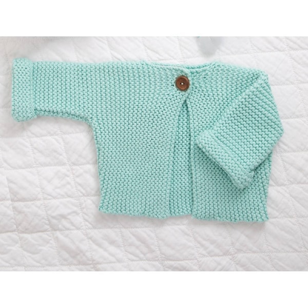 DLUX Baby Elf Newborn Knitted Cardigan Aqua