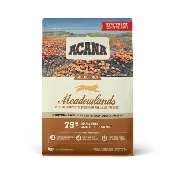 Acana Meadowlands High Protein Dry Cat Food 1.8kg