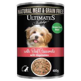 Ultimates Indulge Beef Casserole With Vegetables Wet Dog Food 400g – Woolworths