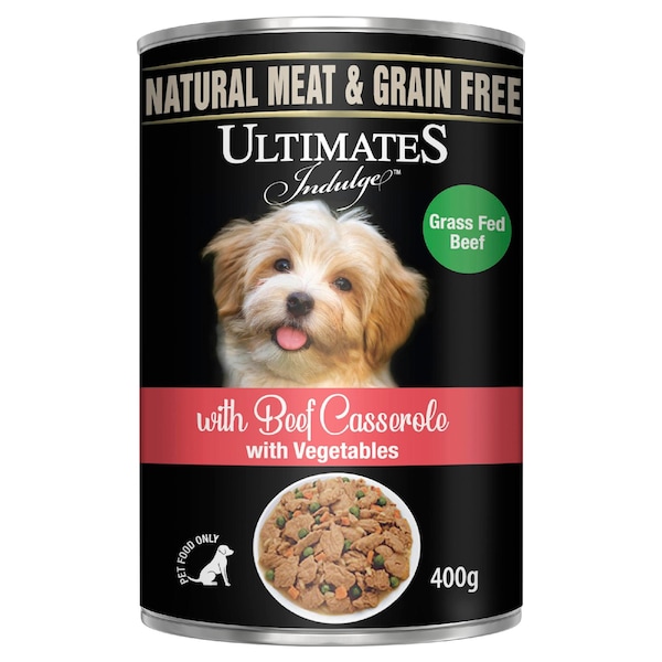 Ultimates Indulge Beef Casserole With Vegetables Wet Dog Food 400g