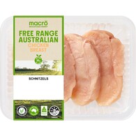 Macro Free Range Chicken Breast Schnitzel