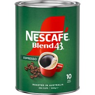 Nescafe Blend 43 Espresso Instant Coffee Tin