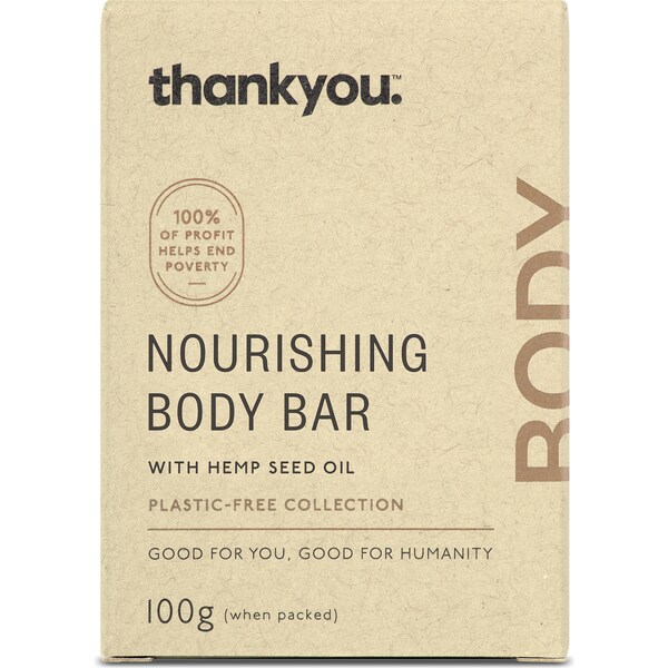 Thankyou. Nourishing Body Bar With Hemp Seed Oil 100G
