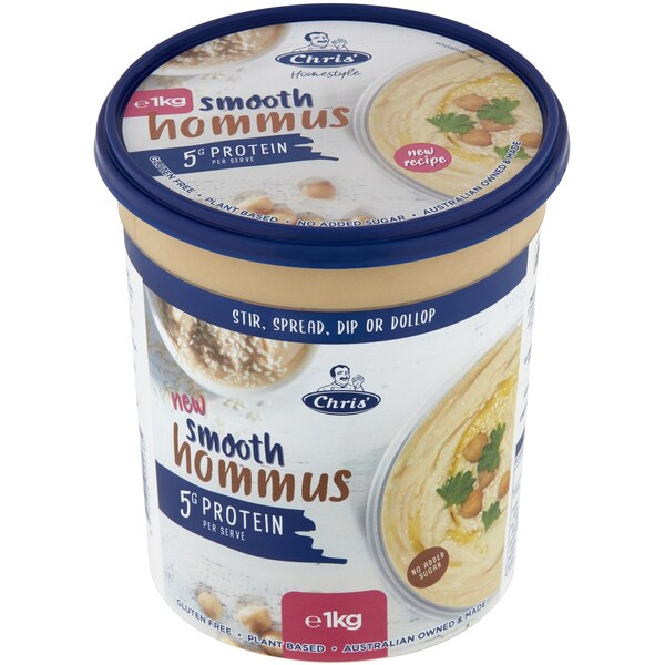 Chris' Smooth Homestyle Hommus 1kg