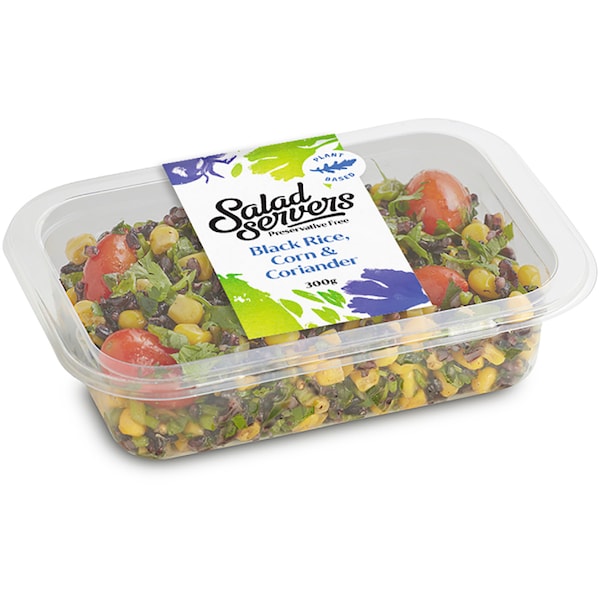 Salad Servers Black Rice, Corn & Coriander 300G